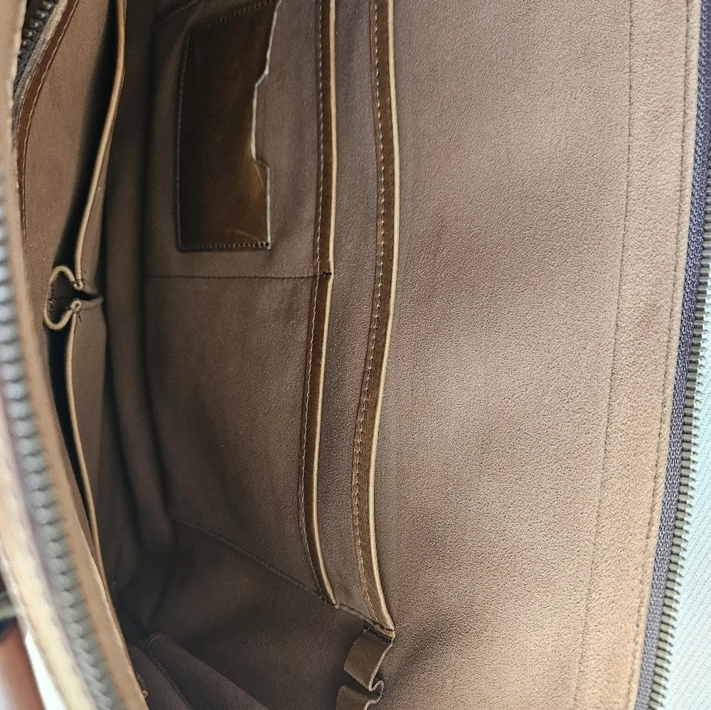 Satchel and Page Attache Brown Leather Bag